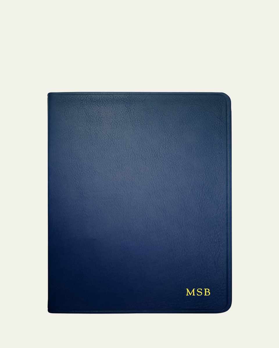 Lined Soft Cover Leather Journal, 9"